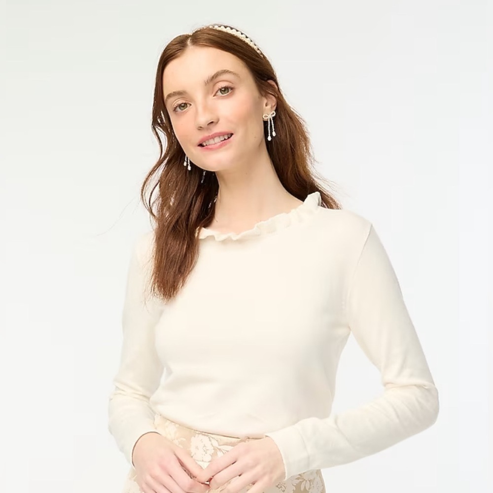 J. Crew Factory Ruffleneck Sweater